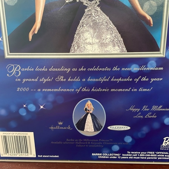 1999 Millennium Princess Barbie NIB Mint Condition - Picture 3 of 10